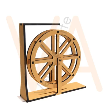 Vetor para CNC Laser - Roda de água - em MDF 03mm