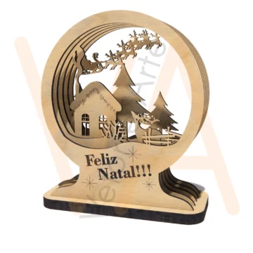 Vetor para CNC Laser - Natal Em Camadas