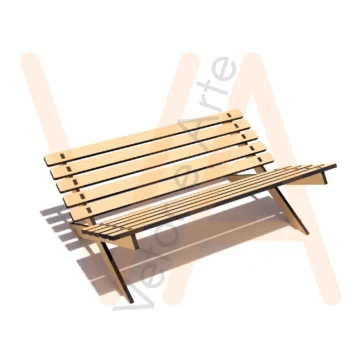 Vetor para CNC Laser - Manjedoura - em MDF 03mm - Imagem 2
