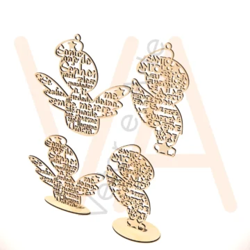 Vetor para CNC Laser - Anjinho, Santo Anjo