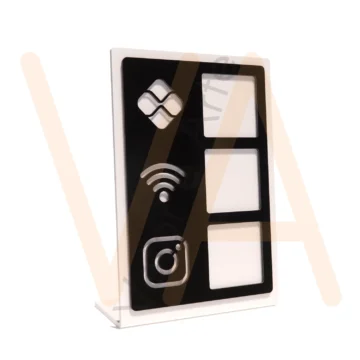 Vetor para CNC Laser - Placa Pix – Dobradura - em Acrilico 02mm