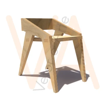 Vetor para Router CNC - Poltrona Vettore-One - em MDF 36mm