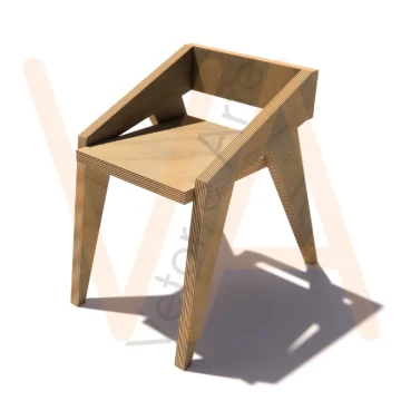 Vetor para Router CNC - Poltrona Vettore-One - em MDF 36mm - Imagem 2