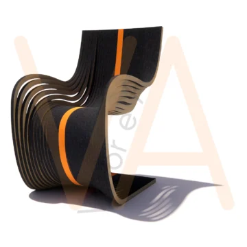Vetor para CNC Router - Poltrona Wave
