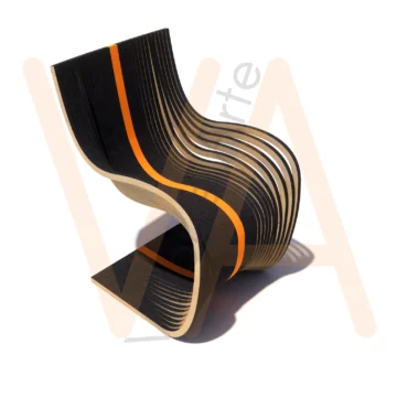 Vetor para CNC Router - Poltrona Wave