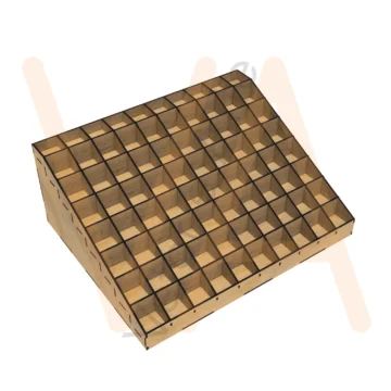 Vetor para CNC Laser - Organizador de Esmaltes - em MDF 03mm - Imagem 2