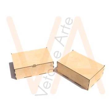 Vetor para CNC Laser - Caixas Articuladas 30x20x10 - em MDF 03mm - Imagem 2