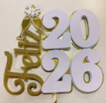 Topo Bolo Feliz 2027 taças
