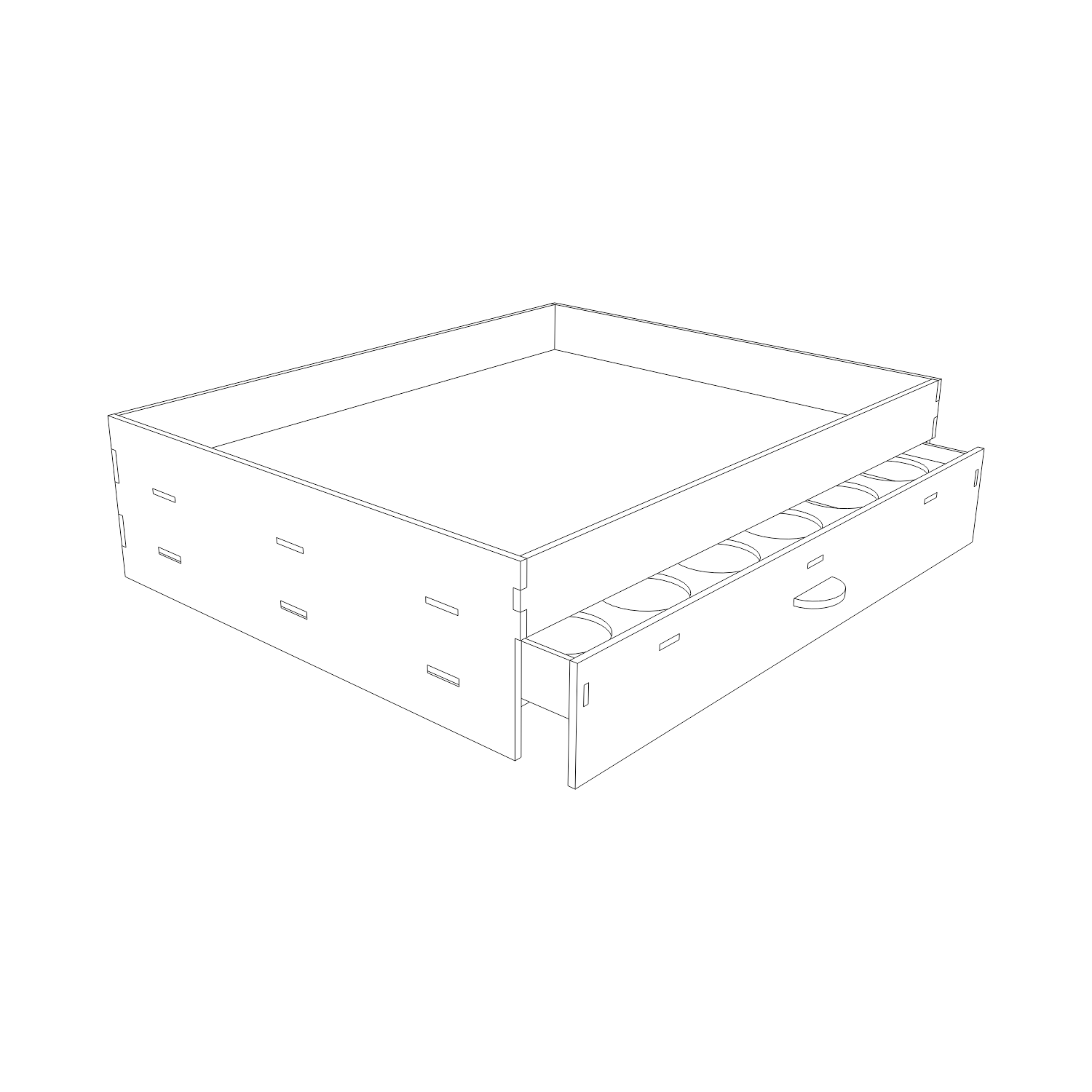 Vetor para CNC Laser - Bandeja 24 cápsulas - em MDF 03mm - Imagem 4