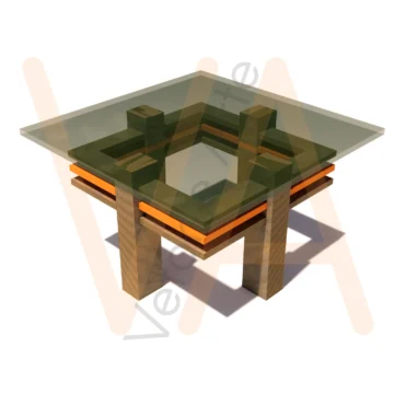 Vetor para CNC Router - Mesa de Centro – Atlanta
