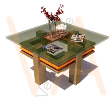 Vetor para CNC Router - Mesa de Centro – Atlanta