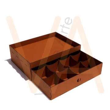 Vetor para CNC Laser - Gaveta de Chá - em MDF 02,5mm