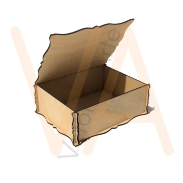 Vetor para CNC Laser - Caixinha 180x140x65 - em MDF 03mm