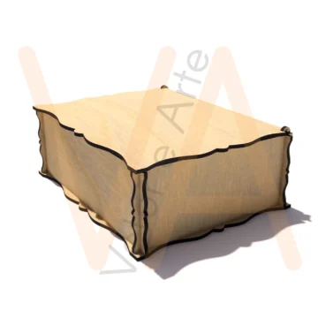 Vetor para CNC Laser - Caixinha 180x140x65 - em MDF 03mm - Imagem 2
