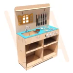Vetor para CNC Laser - Cozinha Infantil – Maju - em MDF 03mm