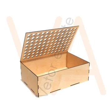 Vetor para CNC Laser - Caixa Articulada Palha Indiana - em MDF 03mm