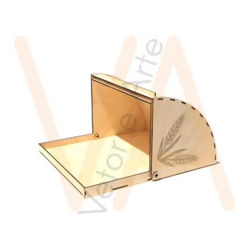 Vetor para CNC Laser - Porta Pães - em MDF 02,8mm