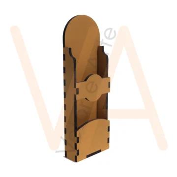 Vetor para Router CNC - Porta Espetos - em Madeira Natural 15mm