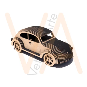 Vetor para CNC Laser - Fusca Fatiado