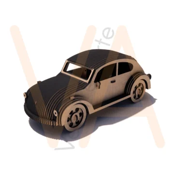 Vetor para CNC Laser - Fusca Fatiado