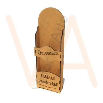 Vetor para CNC Laser - Porta Espetos do Papai