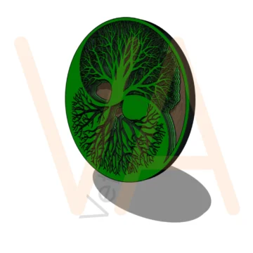 Vetor para CNC Laser - Quadro Sobreposto – Arvore da Vida - em MDF 03mm