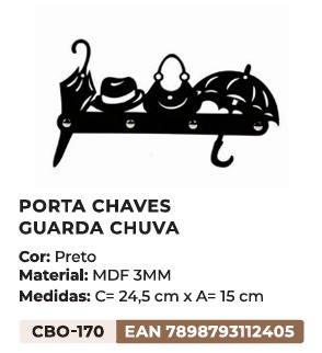 Porta Chaves Guarda-Chuva