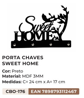 Porta Chaves Sweet Home