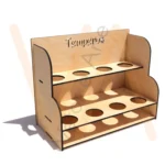 Vetor para CNC Laser - Suporte Temperos 8 Potes - em MDF 03mm
