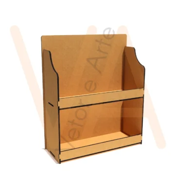 Vetor para CNC Laser - Prateleira Temperos 6 Potes - em MDF 03mm