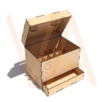 Vetor para CNC Laser - Maleta de Esmaltes - em MDF 03mm