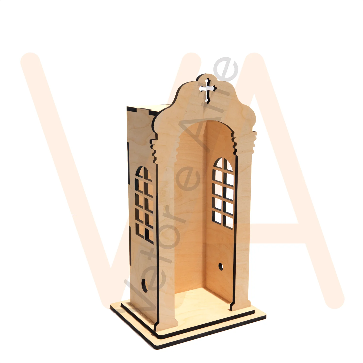 Vetor para CNC Laser - Oratório Roma G - em MDF 06mm