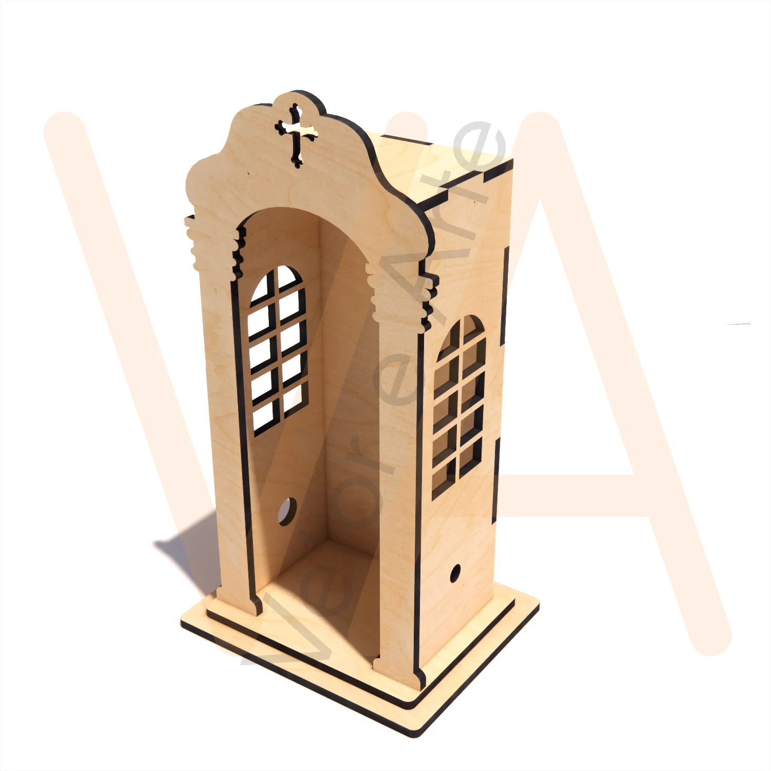 Vetor para CNC Laser - Oratório Roma G - em MDF 06mm - Imagem 3