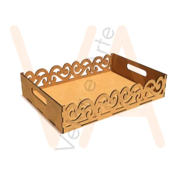 Vetor para CNC Laser - Bandeja Provençal - em MDF 03mm