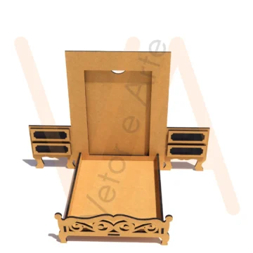 Vetor para CNC Laser - Retrato de Quarto - em MDF 03mm - Imagem 2