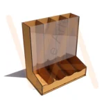 Vetor para CNC Laser - Organizador Universal de Capsulas - em MDF 03mm