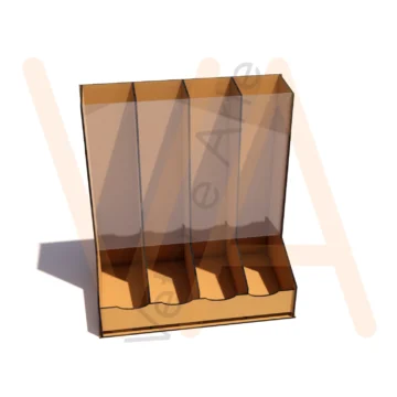 Vetor para CNC Laser - Organizador Universal de Capsulas - em MDF 03mm - Imagem 2