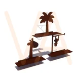 Vetor para CNC Laser - Trio Prateleira Safari - em MDF 02,8mm