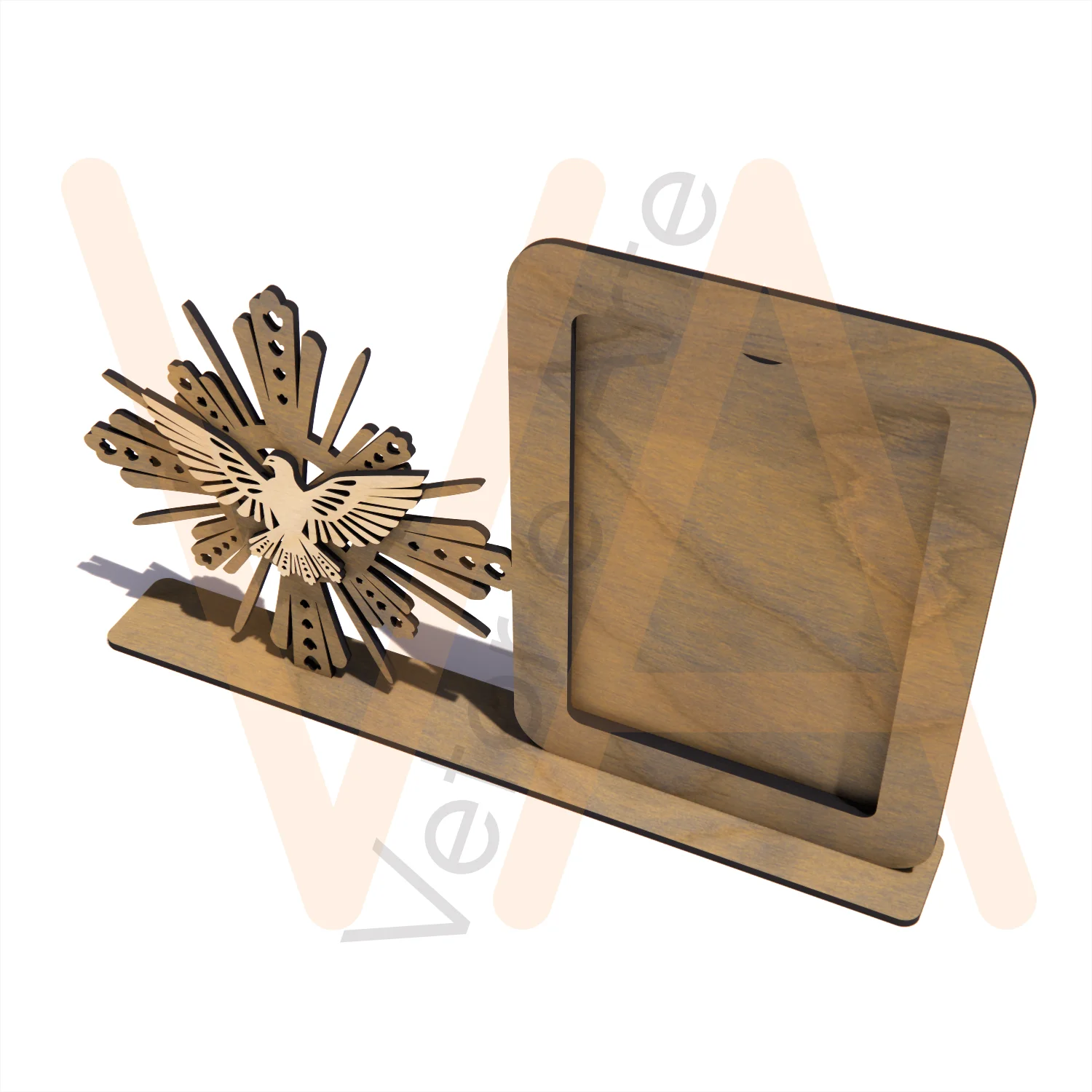 Vetor para CNC Laser - Retrato Espirito Santo - em MDF 03mm - Imagem 2
