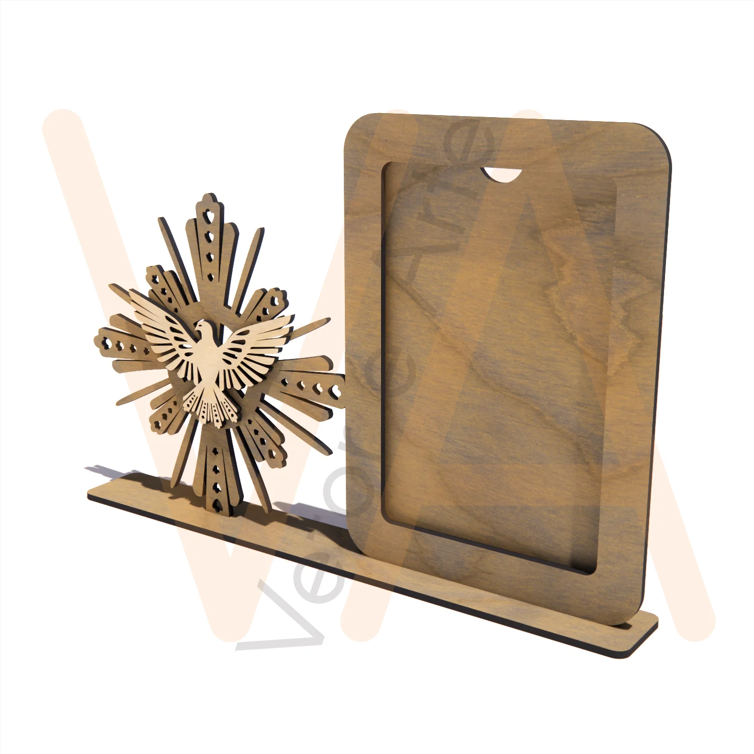 Vetor para CNC Laser - Retrato Espirito Santo - em MDF 03mm - Imagem 3