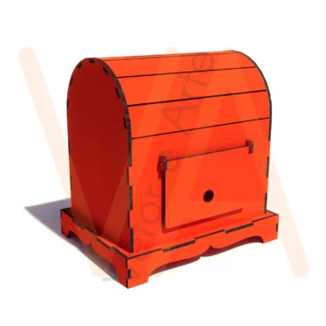 Vetor para CNC Laser - Caixa Correio 6mm - em MDF 06mm