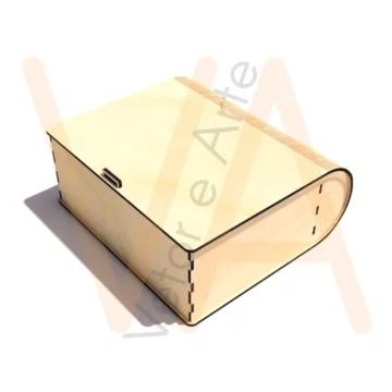 Vetor para CNC Laser - Caixa Livro Flex - em MDF 03mm