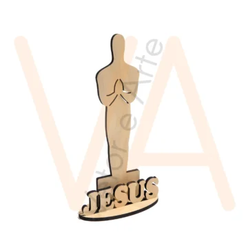 Vetor para CNC Laser - Totem Jesus - em MDF 03mm