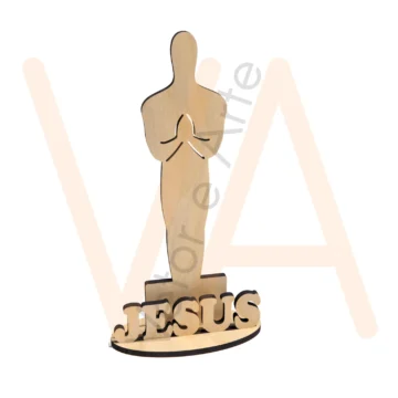 Vetor para CNC Laser - Totem Jesus - em MDF 03mm - Imagem 2