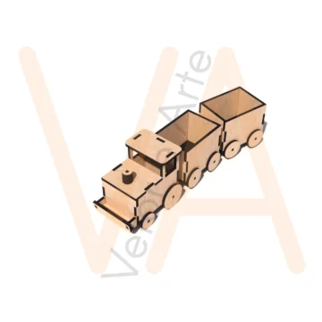 Vetor para CNC Laser - Trenzinho - em MDF 03mm
