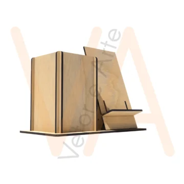 Vetor para CNC Laser - Canetas e Celular - em MDF 03mm - Imagem 2
