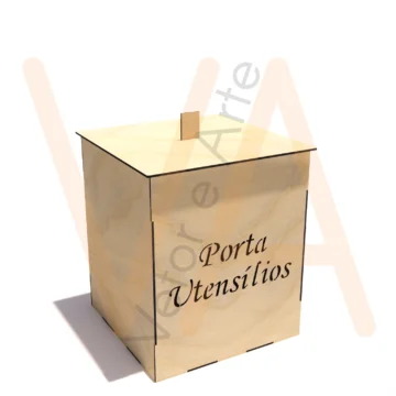 Vetor para CNC Laser - Porta Utensílios - em MDF 03mm