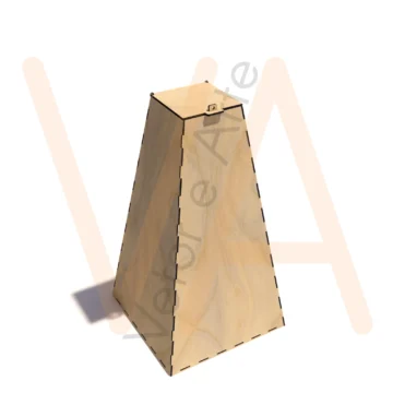Vetor para CNC Laser - Urna 50×90 - em MDF 06mm