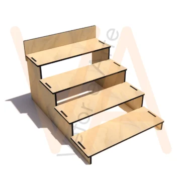 Vetor para CNC Laser - Expositor de Velas - em MDF 06mm