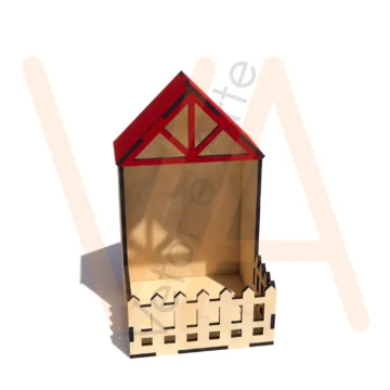 Vetor para CNC Laser - Casinha Fazendinha - em MDF 03mm - Imagem 2